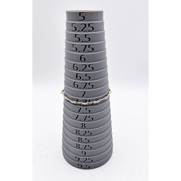 Vintage 14K Yellow Gold Diamond Tennis Bracelet Two Tone X Link Solid Gold 8g - Picture 3 of 6